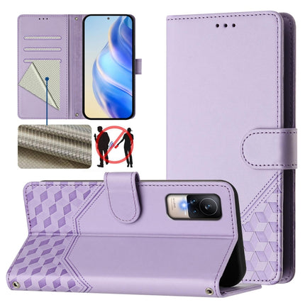 Honeycomb Embossing RFID Leather Phone Case, For Xiaomi 12 5G / 12X 5G / 12S 5G, For Xiaomi 12 Lite, For Xiaomi Poco C40 / Redmi 10C, For Xiaomi Civi 1S