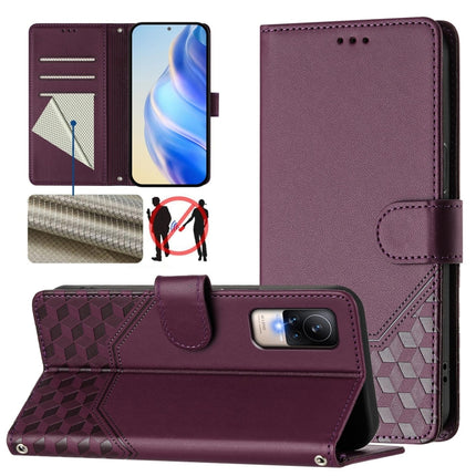 Honeycomb Embossing RFID Leather Phone Case, For Xiaomi 12 5G / 12X 5G / 12S 5G, For Xiaomi 12 Lite, For Xiaomi Poco C40 / Redmi 10C, For Xiaomi Civi 1S