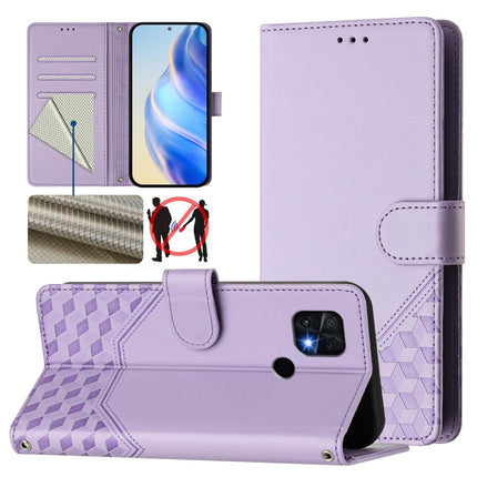 Honeycomb Embossing RFID Leather Phone Case, For Xiaomi 12 5G / 12X 5G / 12S 5G, For Xiaomi 12 Lite, For Xiaomi Poco C40 / Redmi 10C, For Xiaomi Civi 1S