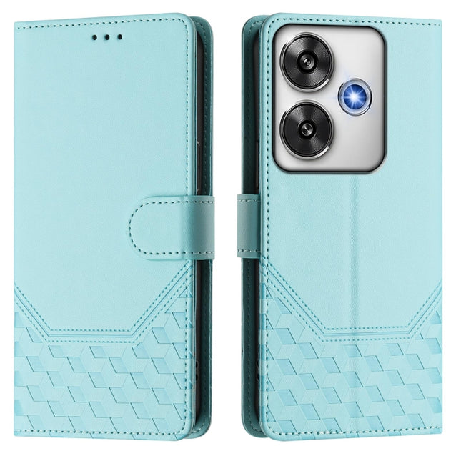 Honeycomb Embossing RFID Leather Phone Case, For Xiaomi Poco F6 5G, For Xiaomi Poco M6 Pro 4G, For Xiaomi Poco X6 Neo 5G, For Xiaomi Poco X6 Pro / Redmi K70E