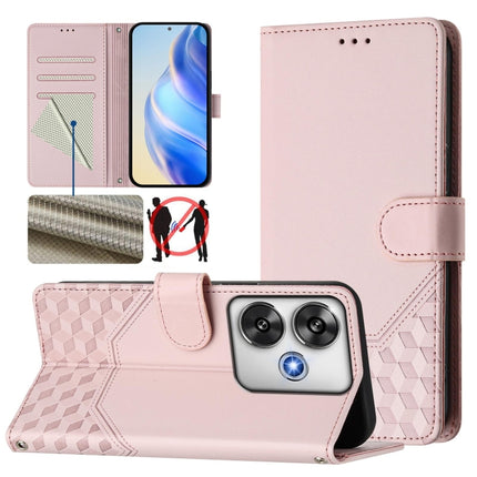 Honeycomb Embossing RFID Leather Phone Case, For Xiaomi Poco F6 5G, For Xiaomi Poco M6 Pro 4G, For Xiaomi Poco X6 Neo 5G, For Xiaomi Poco X6 Pro / Redmi K70E