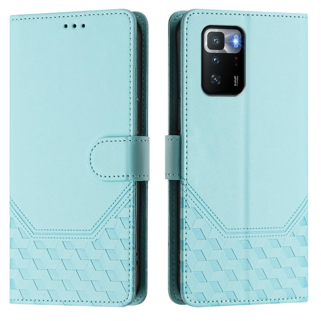 Honeycomb Embossing RFID Leather Phone Case, For Xiaomi Poco X3 GT, For Xiaomi Mi 11 Ultra, For Xiaomi Mi 11 Pro, For Xiaomi Mi 11