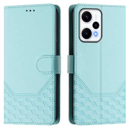 Honeycomb Embossing RFID Leather Phone Case, For Xiaomi Poco F5 / Redmi Note 12 Turbo 5G, For Xiaomi 13 Ultra, For Xiaomi Civi 3, For Xiaomi 13 Lite 5G / Civi 2