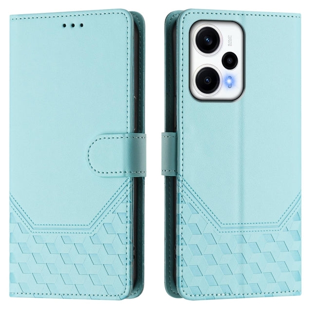 Honeycomb Embossing RFID Leather Phone Case, For Xiaomi Poco F5 / Redmi Note 12 Turbo 5G, For Xiaomi 13 Ultra, For Xiaomi Civi 3, For Xiaomi 13 Lite 5G / Civi 2