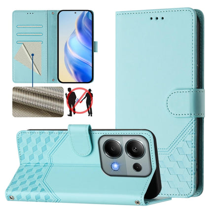 Honeycomb Embossing RFID Leather Phone Case, For Xiaomi Poco F6 5G, For Xiaomi Poco M6 Pro 4G, For Xiaomi Poco X6 Neo 5G, For Xiaomi Poco X6 Pro / Redmi K70E