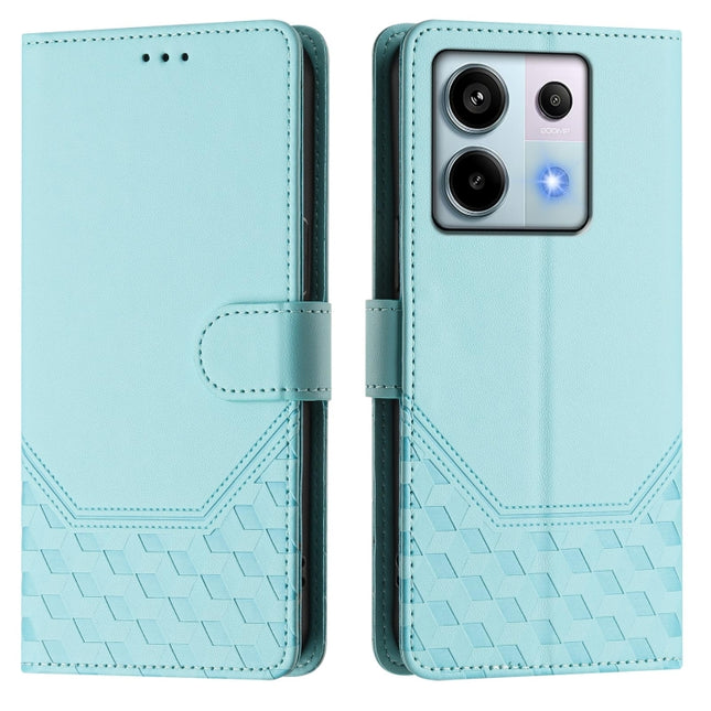 Honeycomb Embossing RFID Leather Phone Case, For Xiaomi Poco X6 5G, For Xiaomi 14 Ultra 5G, For Xiaomi 14 Pro 5G, For Xiaomi 14
