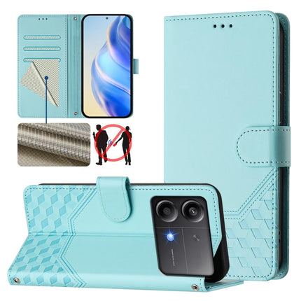 Honeycomb Embossing RFID Leather Phone Case, For Xiaomi Poco F6 5G, For Xiaomi Poco M6 Pro 4G, For Xiaomi Poco X6 Neo 5G, For Xiaomi Poco X6 Pro / Redmi K70E