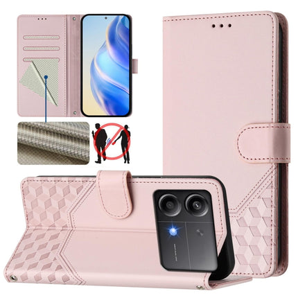 Honeycomb Embossing RFID Leather Phone Case, For Xiaomi Poco F6 5G, For Xiaomi Poco M6 Pro 4G, For Xiaomi Poco X6 Neo 5G, For Xiaomi Poco X6 Pro / Redmi K70E
