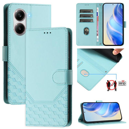 Honeycomb Embossing RFID Leather Phone Case, For Xiaomi Poco X7 Pro 5G / Redmi Turbo 4 5G, For Xiaomi Poco M7 Pro 5G, For Xiaomi 14T Pro, For Xiaomi 14T