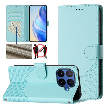 Honeycomb Embossing RFID Leather Phone Case, For Xiaomi 17 Max 5G, For Xiaomi 17T Pro 5G, For Redmi 15 5G Global / 15 4G SEA 169.5mm, For Xiaomi 15T Pro 5G