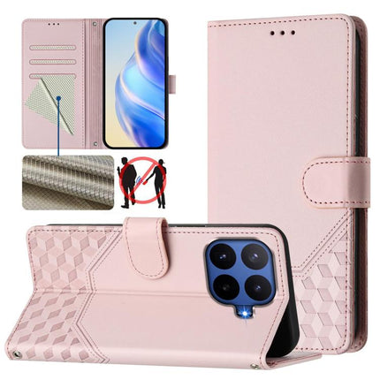 Honeycomb Embossing RFID Leather Phone Case, For Xiaomi 17 Max 5G, For Xiaomi 17T Pro 5G, For Redmi 15 5G Global / 15 4G SEA 169.5mm, For Xiaomi 15T Pro 5G