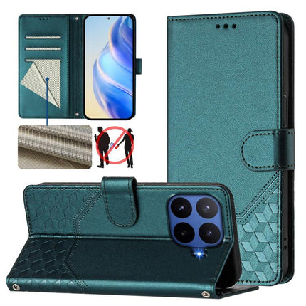 Honeycomb Embossing RFID Leather Phone Case, For Xiaomi 17 Max 5G, For Xiaomi 17T Pro 5G, For Redmi 15 5G Global / 15 4G SEA 169.5mm, For Xiaomi 15T Pro 5G