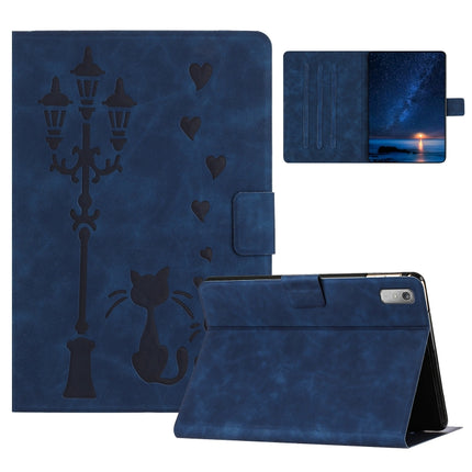 Embossed Couple Cat Smart Tablet Leather Case, For Lenovo Tab M11 / Xiaoxin Pad 2024, For Lenovo Tab M9 / TB-310FU, For Lenovo Tab P11 Gen 2 / TB-350, For Lenovo Tab M10 3rd Gen / TB-328F