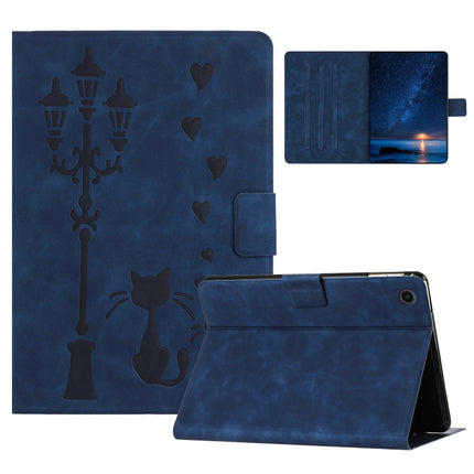 Embossed Couple Cat Smart Tablet Leather Case, For Lenovo Tab M11 / Xiaoxin Pad 2024, For Lenovo Tab M9 / TB-310FU, For Lenovo Tab P11 Gen 2 / TB-350, For Lenovo Tab M10 3rd Gen / TB-328F