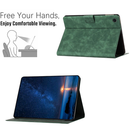 Embossed Couple Cat Smart Tablet Leather Case, For Lenovo Tab M10 Plus 3rd Gen / TB-128F
