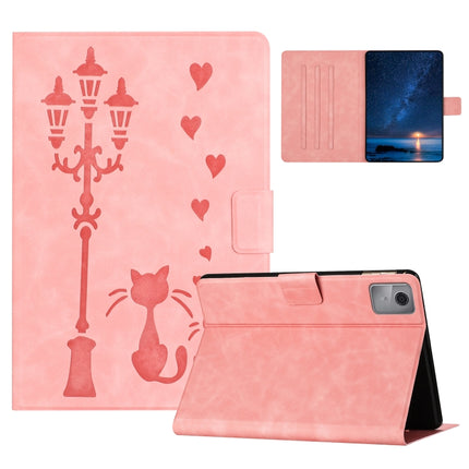 Embossed Couple Cat Smart Tablet Leather Case, For Lenovo Tab M11 / Xiaoxin Pad 2024, For Lenovo Tab M9 / TB-310FU, For Lenovo Tab P11 Gen 2 / TB-350, For Lenovo Tab M10 3rd Gen / TB-328F