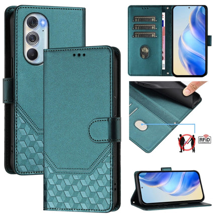 Honeycomb Embossing RFID Leather Phone Case, For Motorola Edge X30 / Edge 30 Pro, For Motorola Edge S30 / Moto G200 5G