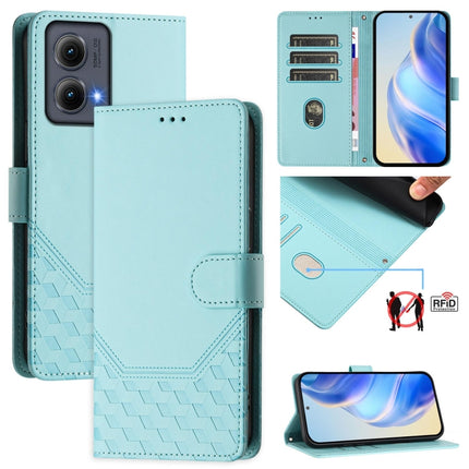 Honeycomb Embossing RFID Leather Phone Case, For Motorola Edge 5G 2024, For Motorola Edge 50 Ultra / X50 Ultra, For Motorola Edge 50 Pro, For Motorola Edge 50 Fusion