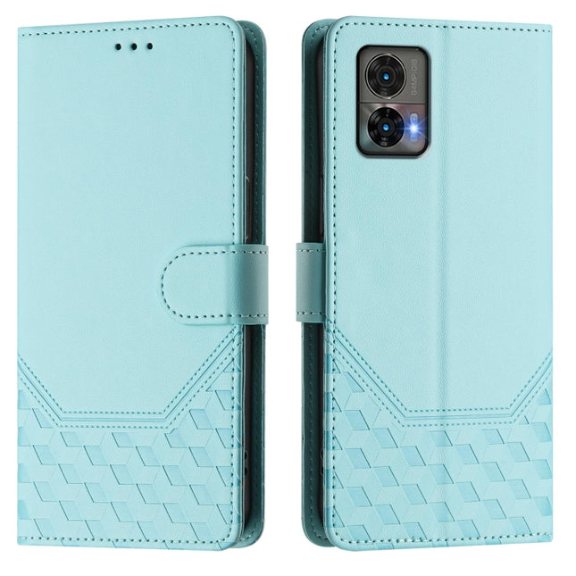 Honeycomb Embossing RFID Leather Phone Case, For Motorola Edge 30 Neo, For Motorola Edge 2022 / Edge 5G UW 2022, For Motorola Edge 30 Ultra / Moto X30 Pro, For Motorola Edge 30