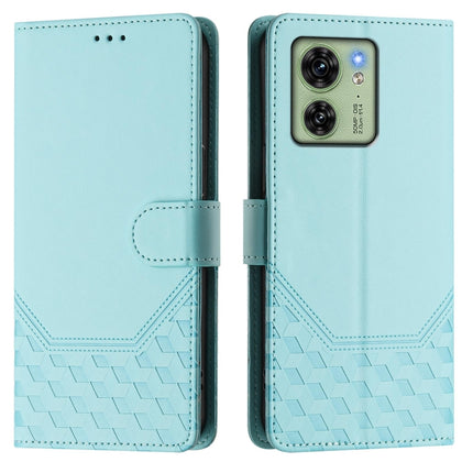 Honeycomb Embossing RFID Leather Phone Case, For Motorola Edge 2023 NA / 40 Oversea, For Motorola Edge 40 Neo 5G, For Motorola Edge+ 2023 / 40 Pro, For Motorola Edge 30 Fusion / Moto S30 Pro