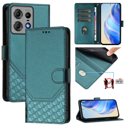 Honeycomb Embossing RFID Leather Phone Case, For Motorola Edge 5G 2024, For Motorola Edge 50 Ultra / X50 Ultra, For Motorola Edge 50 Pro, For Motorola Edge 50 Fusion