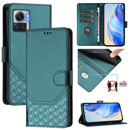 Honeycomb Embossing RFID Leather Phone Case, For Motorola Edge 30 Neo, For Motorola Edge 2022 / Edge 5G UW 2022, For Motorola Edge 30 Ultra / Moto X30 Pro, For Motorola Edge 30