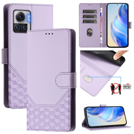 Honeycomb Embossing RFID Leather Phone Case, For Motorola Edge 30 Neo, For Motorola Edge 2022 / Edge 5G UW 2022, For Motorola Edge 30 Ultra / Moto X30 Pro, For Motorola Edge 30