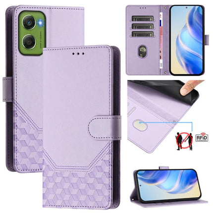 Honeycomb Embossing RFID Leather Phone Case, For Motorola Moto G17 4G / G17 Power 4G, For Motorola Moto G67 Power 5G, For Motorola Edge 70 5G, For Motorola Moto G06 4G