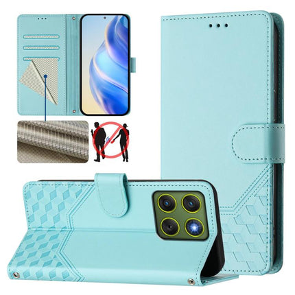 Honeycomb Embossing RFID Leather Phone Case, For Motorola Moto G17 4G / G17 Power 4G, For Motorola Moto G67 Power 5G, For Motorola Edge 70 5G, For Motorola Moto G06 4G
