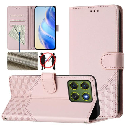Honeycomb Embossing RFID Leather Phone Case, For Motorola Moto G17 4G / G17 Power 4G, For Motorola Moto G67 Power 5G, For Motorola Edge 70 5G, For Motorola Moto G06 4G