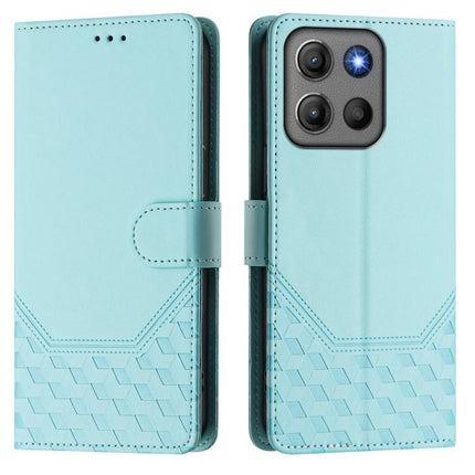 Honeycomb Embossing RFID Leather Phone Case, For Motorola Moto G17 4G / G17 Power 4G, For Motorola Moto G67 Power 5G, For Motorola Edge 70 5G, For Motorola Moto G06 4G