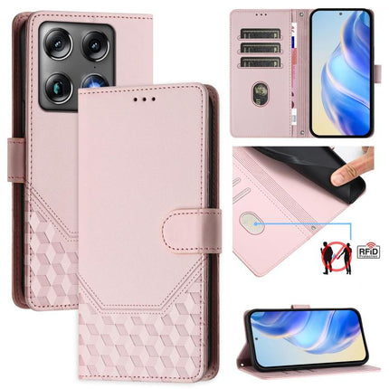Honeycomb Embossing RFID Leather Phone Case, For Motorola Moto G Max / G87 / G77 / G67 5G, For Motorola Moto G47 / G37 Power 5G, For Motorola Edge 70 Pro 5G, For Motorola Moto X70 Air Pro / Signature 5G