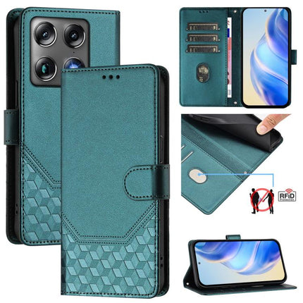 Honeycomb Embossing RFID Leather Phone Case, For Motorola Moto G Max / G87 / G77 / G67 5G, For Motorola Moto G47 / G37 Power 5G, For Motorola Edge 70 Pro 5G, For Motorola Moto X70 Air Pro / Signature 5G