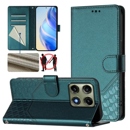 Honeycomb Embossing RFID Leather Phone Case, For Motorola Moto G Max / G87 / G77 / G67 5G, For Motorola Moto G47 / G37 Power 5G, For Motorola Edge 70 Pro 5G, For Motorola Moto X70 Air Pro / Signature 5G