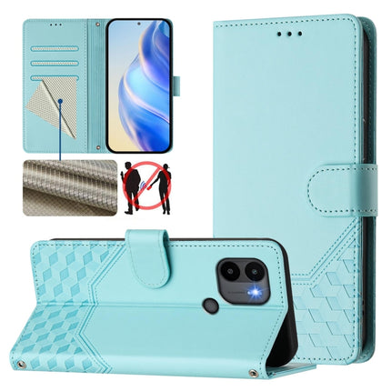 Honeycomb Embossing RFID Leather Phone Case, For Redmi Note 11 4G / 11S 4G / 12S Global, For Redmi A1+ / A2+, For Redmi Note 11 Pro 5G / 4G Global, For Redmi Note 12 Pro 4G Global