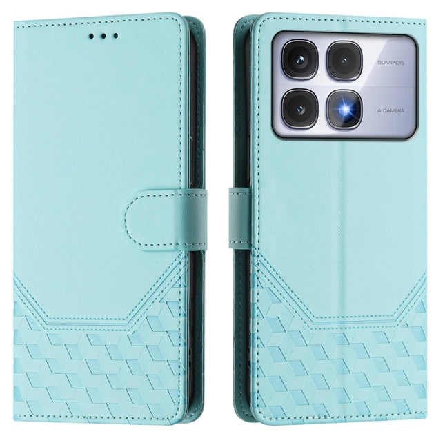 Honeycomb Embossing RFID Leather Phone Case, For Redmi K70 Ultra 5G, For Redmi 13 5G / 4G Global, For Redmi A3 4G Global / A3X 4G, For Redmi Note 13 Pro 4G Global
