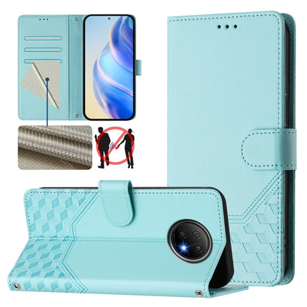 Honeycomb Embossing RFID Leather Phone Case, For Redmi Note 10 Pro 4G / Note 10 Pro Max, For Redmi 9T Global, For Redmi Note 9T Global