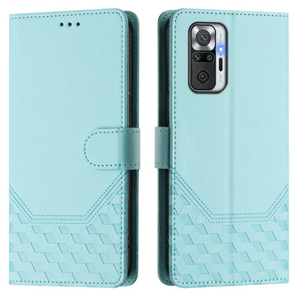 Honeycomb Embossing RFID Leather Phone Case, For Redmi Note 10 Pro 4G / Note 10 Pro Max, For Redmi 9T Global, For Redmi Note 9T Global