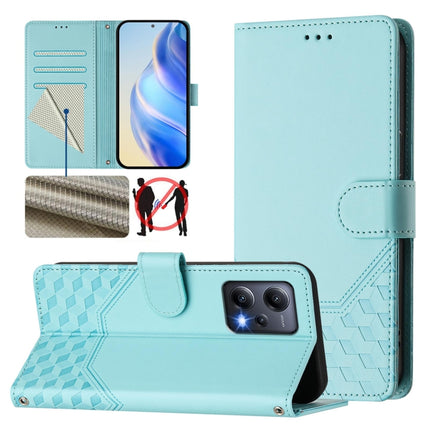 Honeycomb Embossing RFID Leather Phone Case, For Redmi Note 12 5G Global, For Redmi 12C / 11A, For Redmi 10 5G / Note 11E 5G / Note 11R, For Redmi K50 Ultra