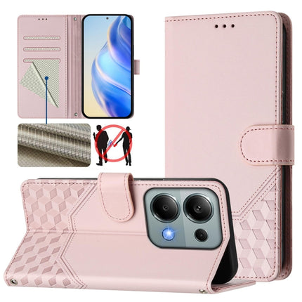 Honeycomb Embossing RFID Leather Phone Case, For Redmi K70 Ultra 5G, For Redmi 13 5G / 4G Global, For Redmi A3 4G Global / A3X 4G, For Redmi Note 13 Pro 4G Global