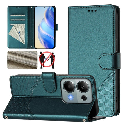 Honeycomb Embossing RFID Leather Phone Case, For Redmi K70 Ultra 5G, For Redmi 13 5G / 4G Global, For Redmi A3 4G Global / A3X 4G, For Redmi Note 13 Pro 4G Global