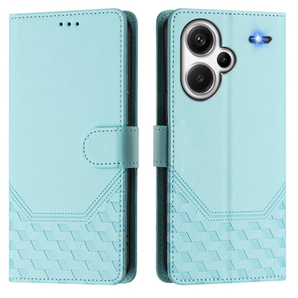 Honeycomb Embossing RFID Leather Phone Case, For Redmi Note 13 Pro+ 5G Global, For Redmi K60 Ultra, For Redmi 12 5G / 4G Global / Note 12R, For Redmi K60 / K60 Pro