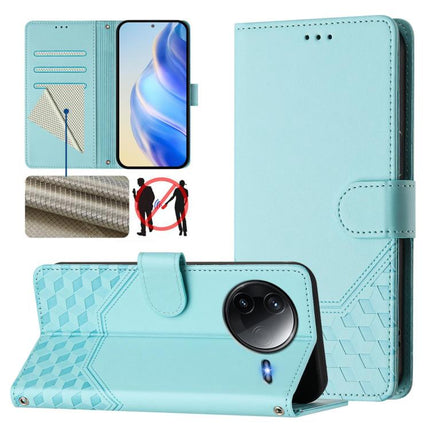 Honeycomb Embossing RFID Leather Phone Case, For Xiaomi Poco M7 4G 169mm, For Redmi 15 5G / 4G EU 171mm, For Redmi Note 14 4G 164.84mm EU Version, For Redmi K80 5G / K80 Pro 5G