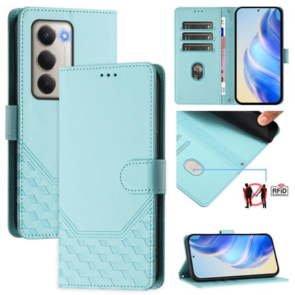 Honeycomb Embossing RFID Leather Phone Case, For Xiaomi Poco M7 4G 169mm, For Redmi 15 5G / 4G EU 171mm, For Redmi Note 14 4G 164.84mm EU Version, For Redmi K80 5G / K80 Pro 5G