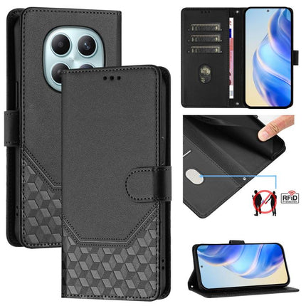 Honeycomb Embossing RFID Leather Phone Case, For Redmi Turbo 5 Max / Poco X8 Pro Max, For Redmi Turbo 5 5G Global / Poco X8 Pro 5G, For Redmi Note 15 Pro+ 5G 163.3mm/Poco M8 Pro 5G, For Redmi Note 15 5G / 4G 164mm / Poco M8 5G