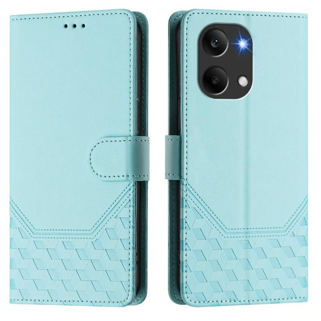 Honeycomb Embossing RFID Leather Phone Case, For Redmi Turbo 5 Max / Poco X8 Pro Max, For Redmi Turbo 5 5G Global / Poco X8 Pro 5G, For Redmi Note 15 Pro+ 5G 163.3mm/Poco M8 Pro 5G, For Redmi Note 15 5G / 4G 164mm / Poco M8 5G
