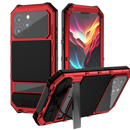 R-JUST Life Waterproof Dustproof Shockproof Holder Phone Case, For iPhone 15 Pro Max, For iPhone 15 Plus