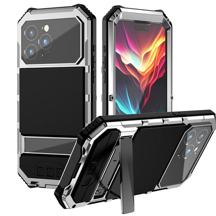 R-JUST Life Waterproof Dustproof Shockproof Holder Phone Case, For iPhone 15 Pro Max, For iPhone 15 Plus