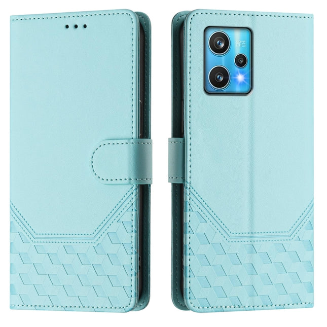 Honeycomb Embossing RFID Leather Phone Case, For Realme 9 Pro+ 5G / 9 4G Global, For Realme GT Neo 3, For Realme 9 Pro 5G Global, For Realme C21Y