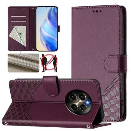 Honeycomb Embossing RFID Leather Phone Case, For Realme Note 50 4G Global / C51 / C53, For Realme 12 Pro 5G / 12 Pro+ 5G Global, For Realme C67 4G Global, For Realme 11 5G Global / 11x 5G / C67 India